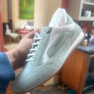 Stylish brand new CANDICE COOPER Mint and White Women's Sneakers